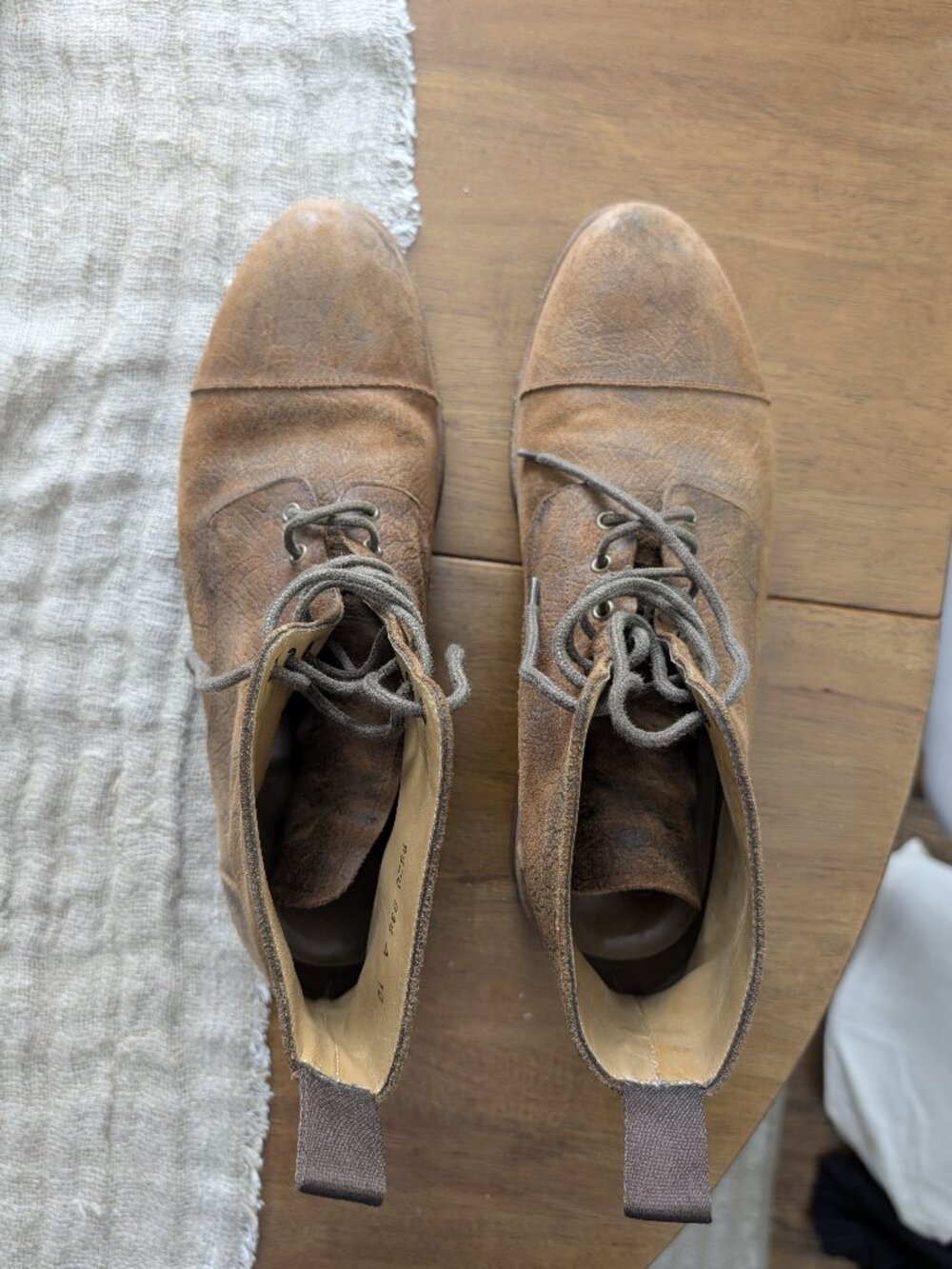 Taft Dragon Boots in Waxed Suede Size 10